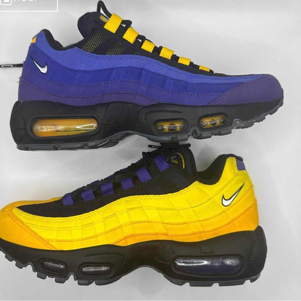Nike Air Max 95 Men's Sneakers - Blue and Yellow